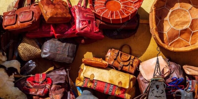 Moroccan leather goods