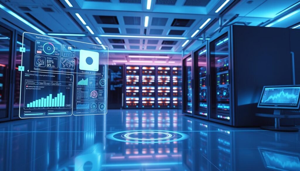 A high-tech, futuristic sales intelligence platform showcasing its key features. In the foreground, holographic data visualizations and intuitive user interfaces float in a sleek, minimalist workspace. In the middle ground, servers and hardware racks hum with activity, conveying the powerful backend infrastructure. The background is bathed in a cool, blue-tinted lighting, creating a sense of technological sophistication. Crisp shadows and reflections add depth, while the overall composition exudes a sense of efficiency, connectivity, and cutting-edge innovation - the hallmarks of a next-generation sales intelligence platform.