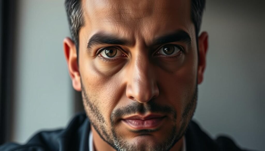 A close-up portrait of Mehdi Alaoui, the charismatic founder and CEO of a pioneering Moroccan startup, captured in a pensive moment. His gaze is intense, brimming with determination and vision, as he contemplates the future of his innovative enterprise. Soft, directional lighting illuminates the planes of his face, casting dramatic shadows that accentuate his strong features. The background is blurred, allowing the viewer to focus on Mehdi's resolute expression, which conveys the leadership and passion driving his startup's mission to empower the entrepreneurial ecosystem in Morocco. A close-up portrait of Mehdi Alaoui, the charismatic founder and CEO of a pioneering Moroccan startup, captured in a pensive moment. His gaze is intense, brimming with determination and vision, as he contemplates the future of his innovative enterprise. Soft, directional lighting illuminates the planes of his face, casting dramatic shadows that accentuate his strong features. The background is blurred, allowing the viewer to focus on Mehdi's resolute expression, which conveys the leadership and passion driving his startup's mission to empower the entrepreneurial ecosystem in Morocco.