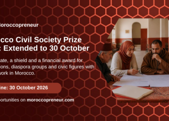 Morocco Civil Society Prize 2026, applications extended to 30 October, Moroccopreneur