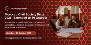 Morocco Civil Society Prize 2026, applications extended to 30 October, Moroccopreneur