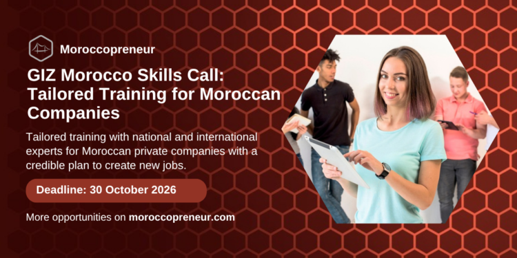 GIZ Morocco Skills Development Call 2026, Moroccopreneur