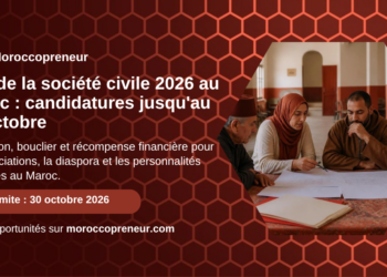 Prix de la société civile 2026 au Maroc, candidatures jusqu'au 30 octobre, Moroccopreneur